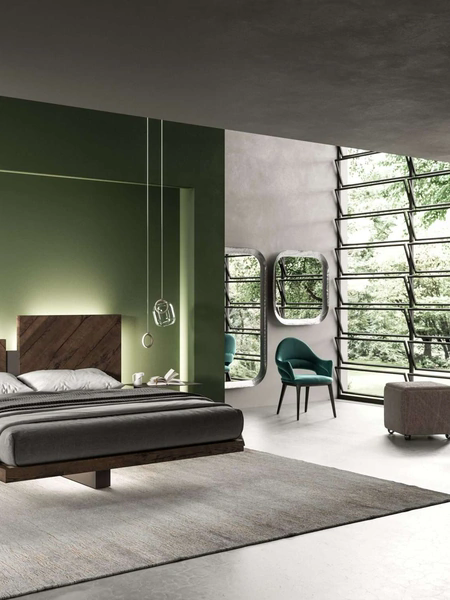 Letto con box contenitore Nazarè di Ozzio