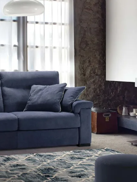 Divano letto in tessuto Sirmione Comfort di Rosini Divani