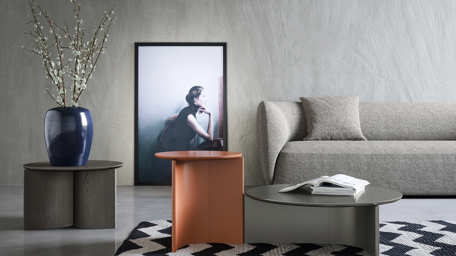 Tavolino Balance in laccato o legno di Novamobili