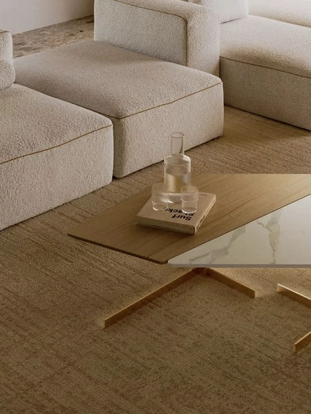 Tavolino Bento in legno e SuperMarmo di Bontempi