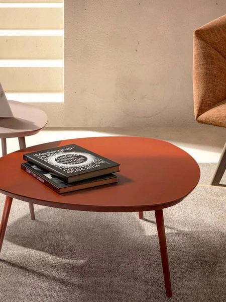 Tavolino Gocce in MDF laccato di Doimo Salotti