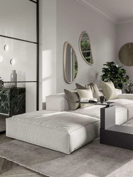 Tavolino in metallo Malibù di Ozzio