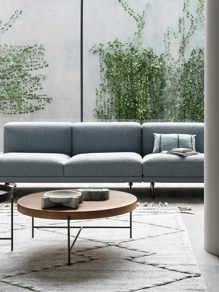 Tavolino rotondo Globe in legno o laccato di Novamobili