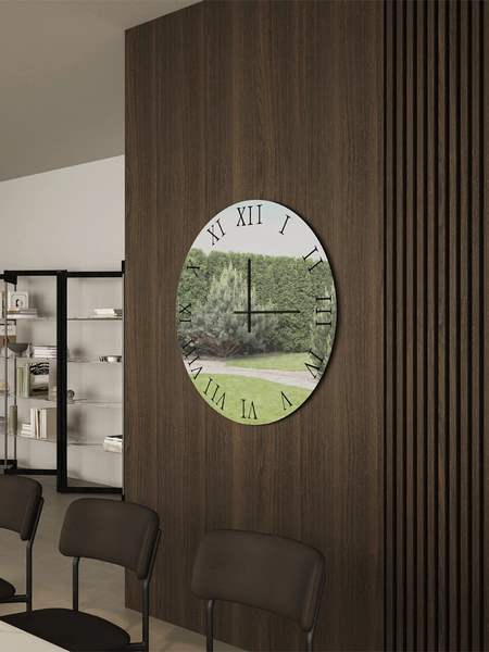 Specchio circolare con lancette Orazio di Easyline