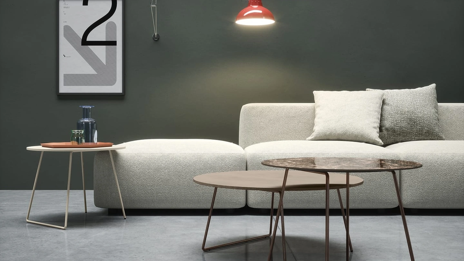 Pouf Avenue in tessuto imbottito di Novamobili