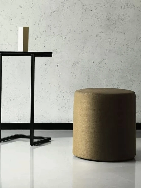 Pouf cilindrico in tessuto Badu di Bontempi