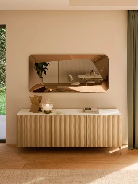 Specchio in vetro fuso Focus di Bontempi