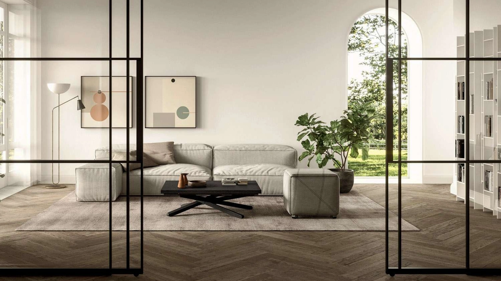 Tavolino trasformabile Su&Giù in legno di Ozzio