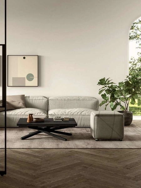 Tavolino trasformabile Su&Giù in legno di Ozzio