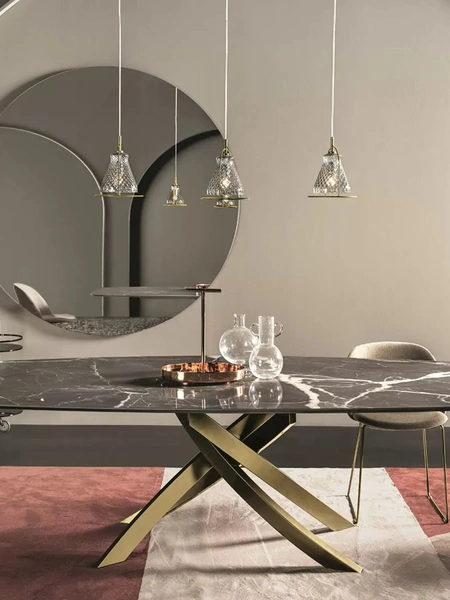 Lampada a sospensione Funky in vetro soffiato di Bontempi