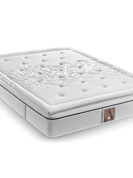 Materasso matrimoniale medio rigido a molle insacchettate e memory Mayfair di Morfeus