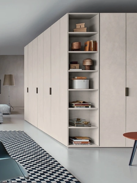 Armadio angolare Anta Liscia Maniglia Skin di Sangiacomo