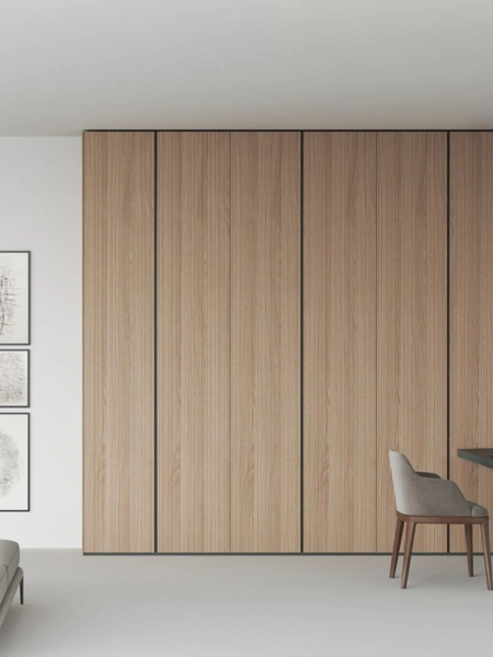 Armadio Freedhome Angolo Cieco in rovere canneté di Caccaro