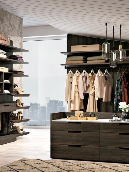 Cabina Armadio in melaminico Railsystem 03 di Ferrimobili