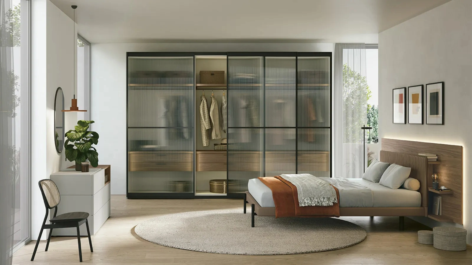 Armadio con ante scorrevoli Double di Dielle Modus