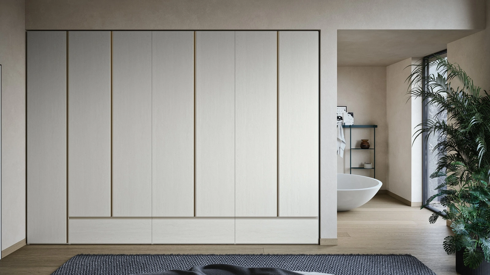 Armadio Gola in legno di Novamobili