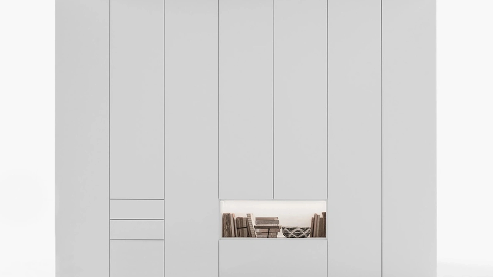 Armadio Freedhome Modulare con cassetti e nicchie di Caccaro