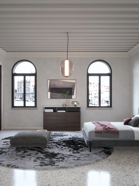 Armadio Alfa in legno impiallacciato di Novamobili