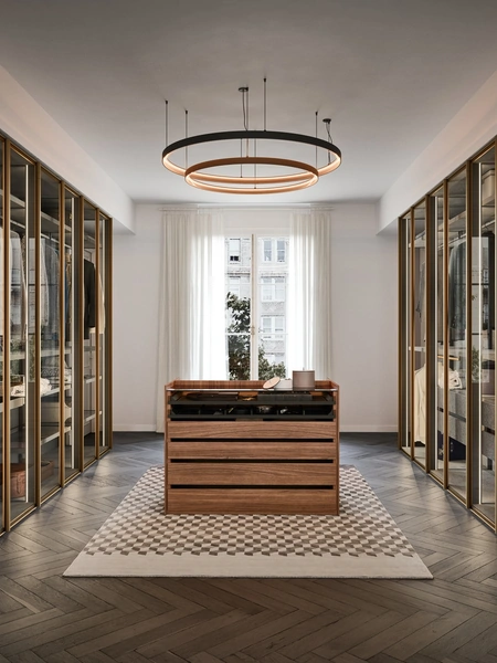 Armadio Perry con anta in vetro di Novamobili