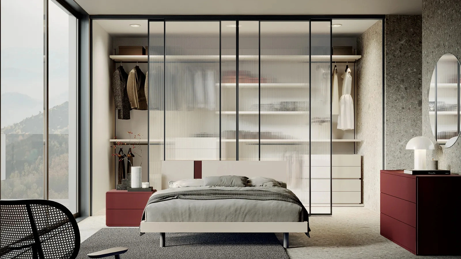 Cabina Armadio laccata Rack System di Dielle Modus