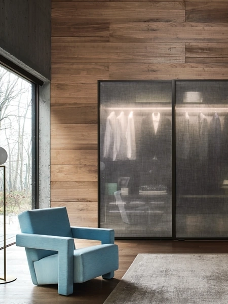 Armadio con ante scorrevoli in vetro Scrigno di Sangiacomo