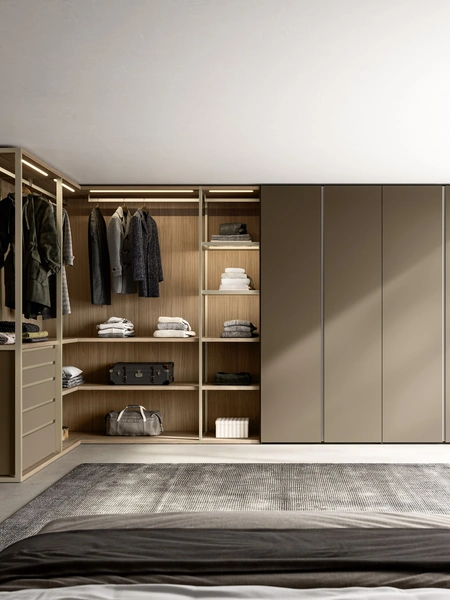 Armadio angolare Tape di Sangiacomo