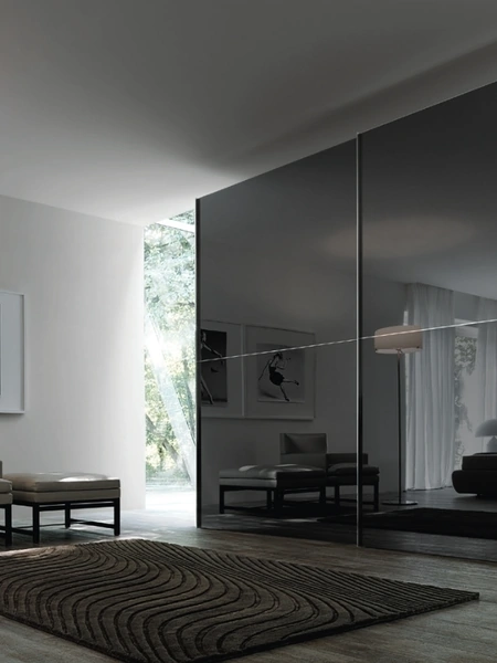 Armadio con ante scorrevoli in vetro Twin di Sangiacomo