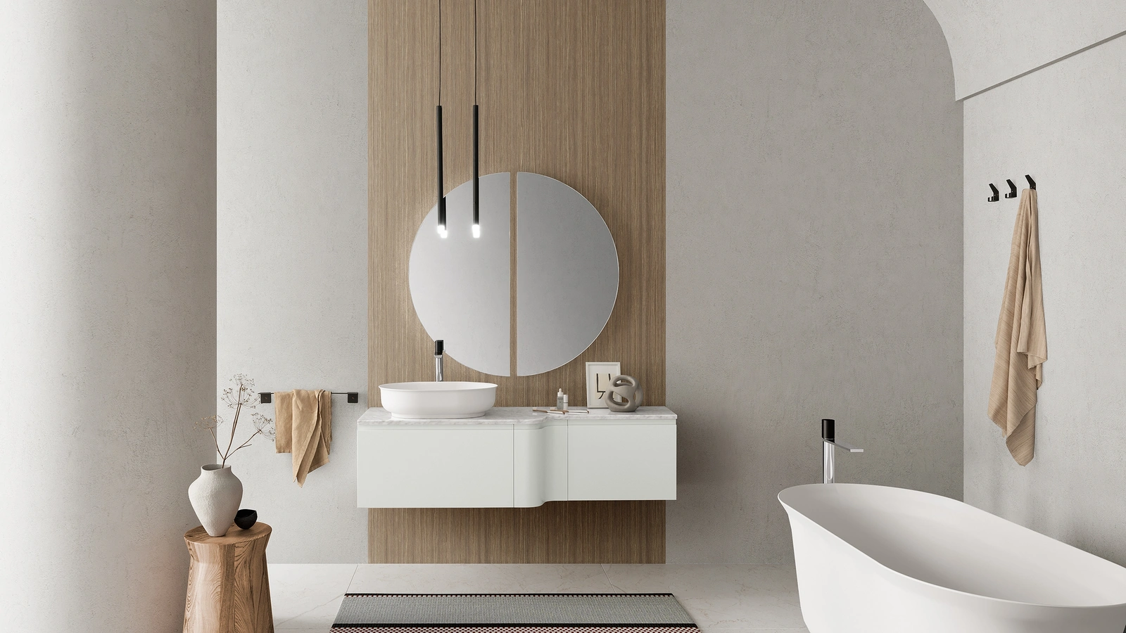 Mobile da Bagno sospeso Gola 05 di Archeda