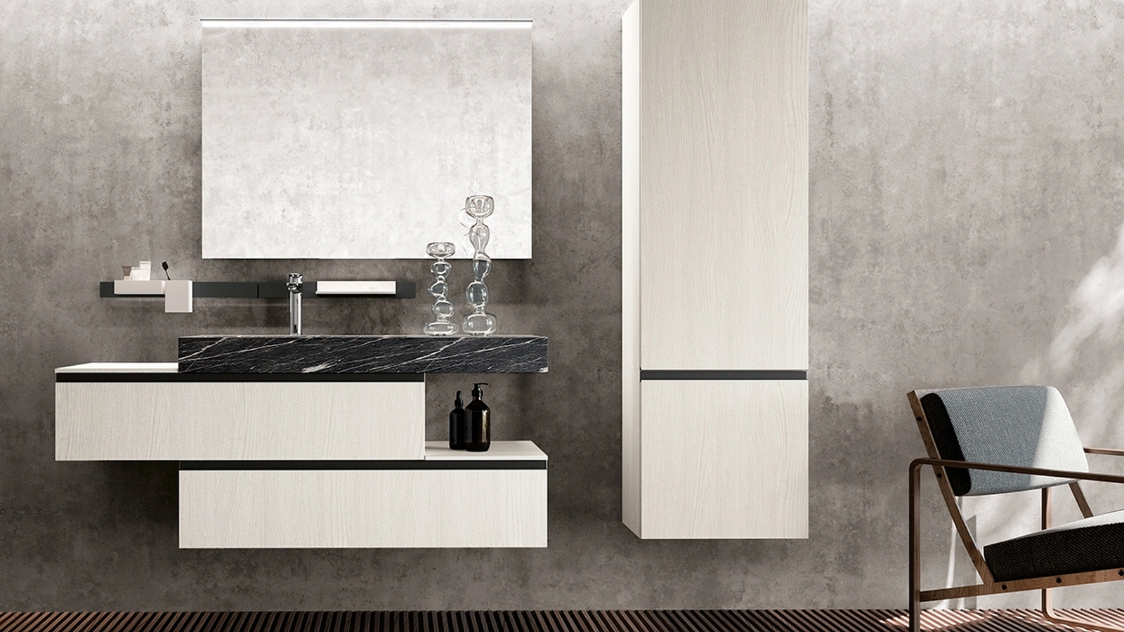 Mobile da Bagno sospeso Linea 04 di Archeda