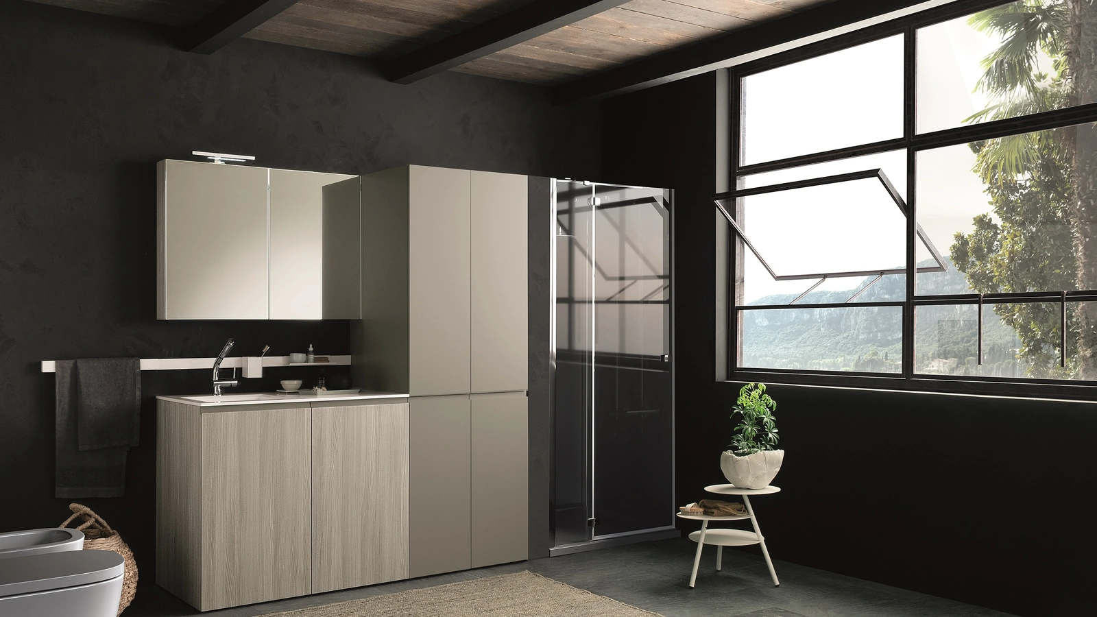 Mobile da Bagno in melaminico e laccato Laundry 03 di Archeda