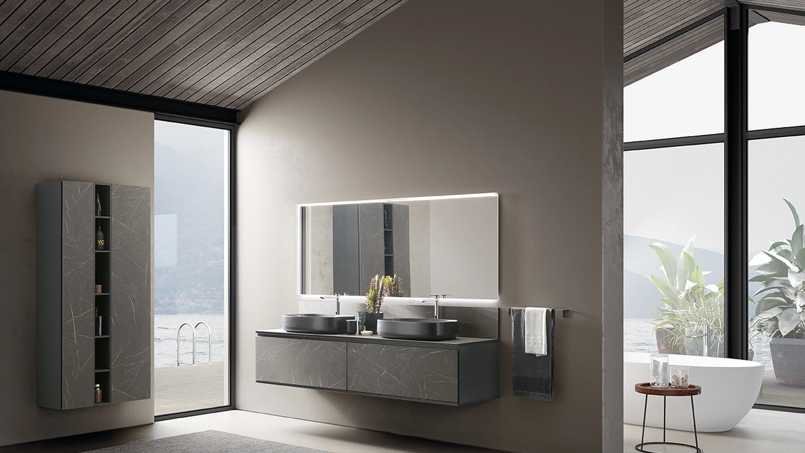 Mobile da Bagno sospeso Modulo 02 di Archeda