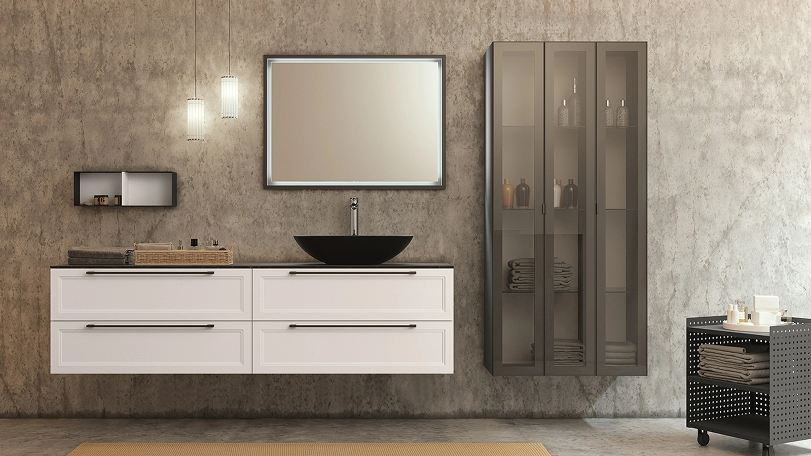 Mobile da Bagno sospeso Seta 07 di Archeda