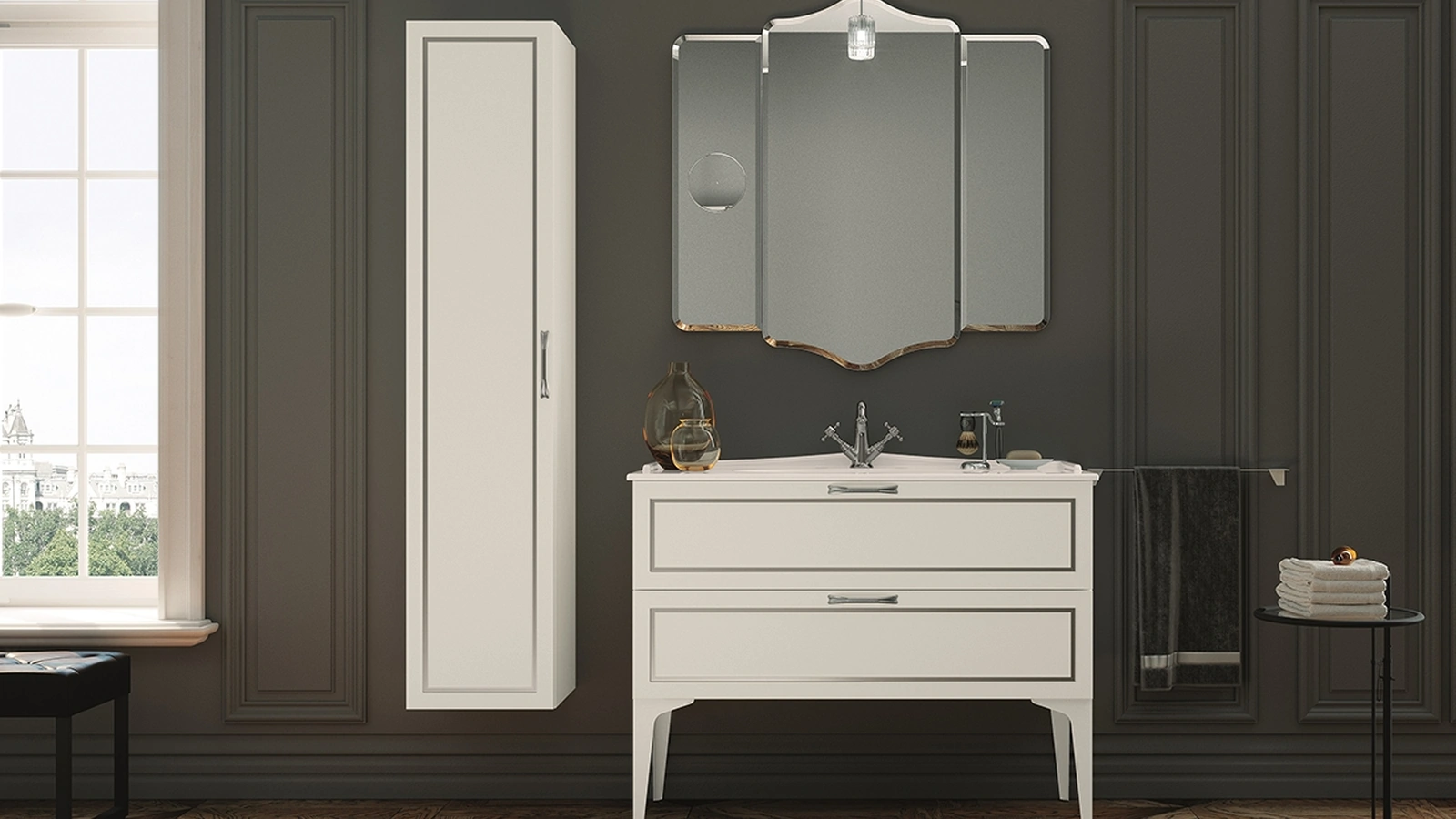 Mobile da Bagno a terra Seta 09 di Archeda