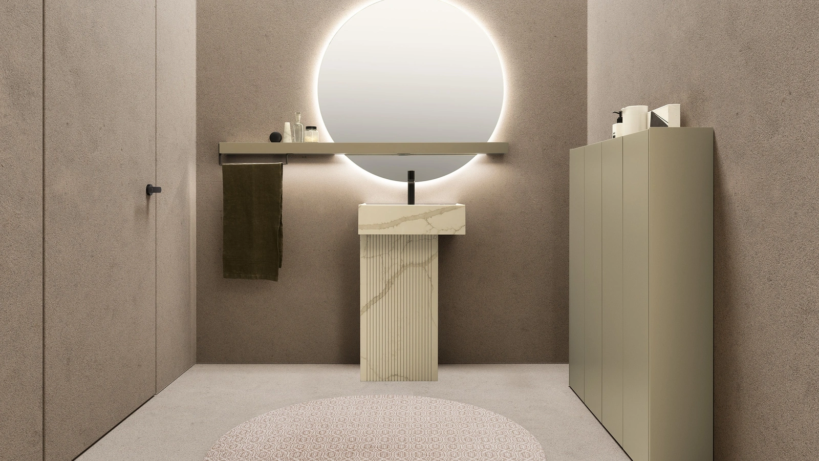 Mobile da Bagno a terra in Okite Tulle 03 di Archeda