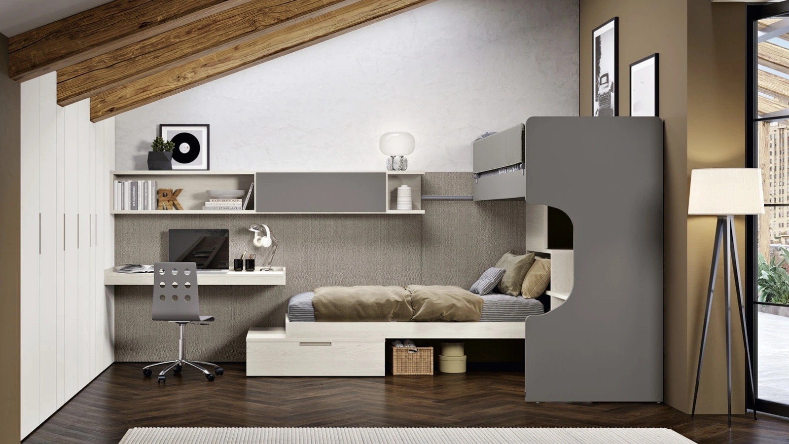 Cameretta 112 con letti a castello di Ferrimobili