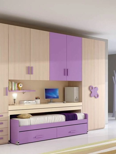 Cameretta 605 a ponte con letto estraibile di Ferrimobili