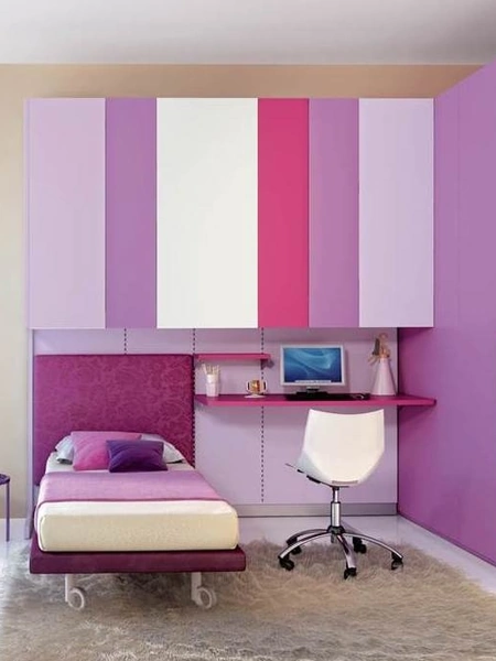 Cameretta per Ragazze 633 a ponte con scrivania di Ferrimobili