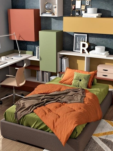 Cameretta 124 con angolo studio di Ferrimobili