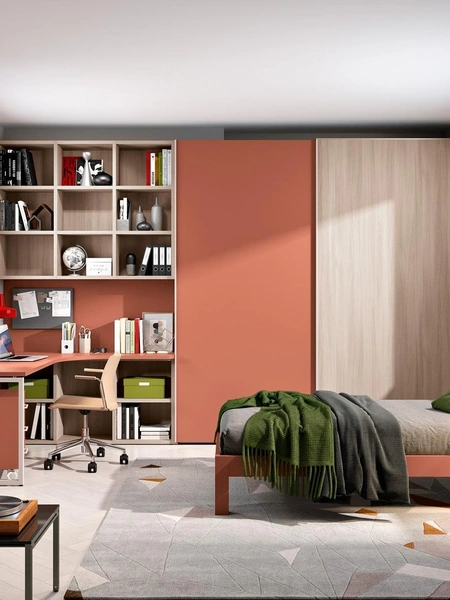 Cameretta 123 su misura in melaminico di Ferrimobili