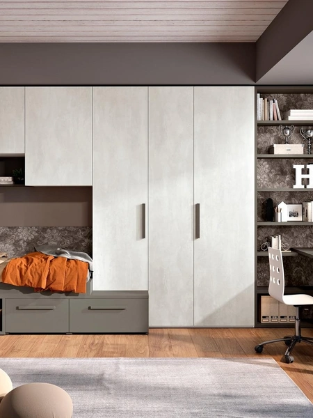 Cameretta 134 a ponte con scrivania di Ferrimobili