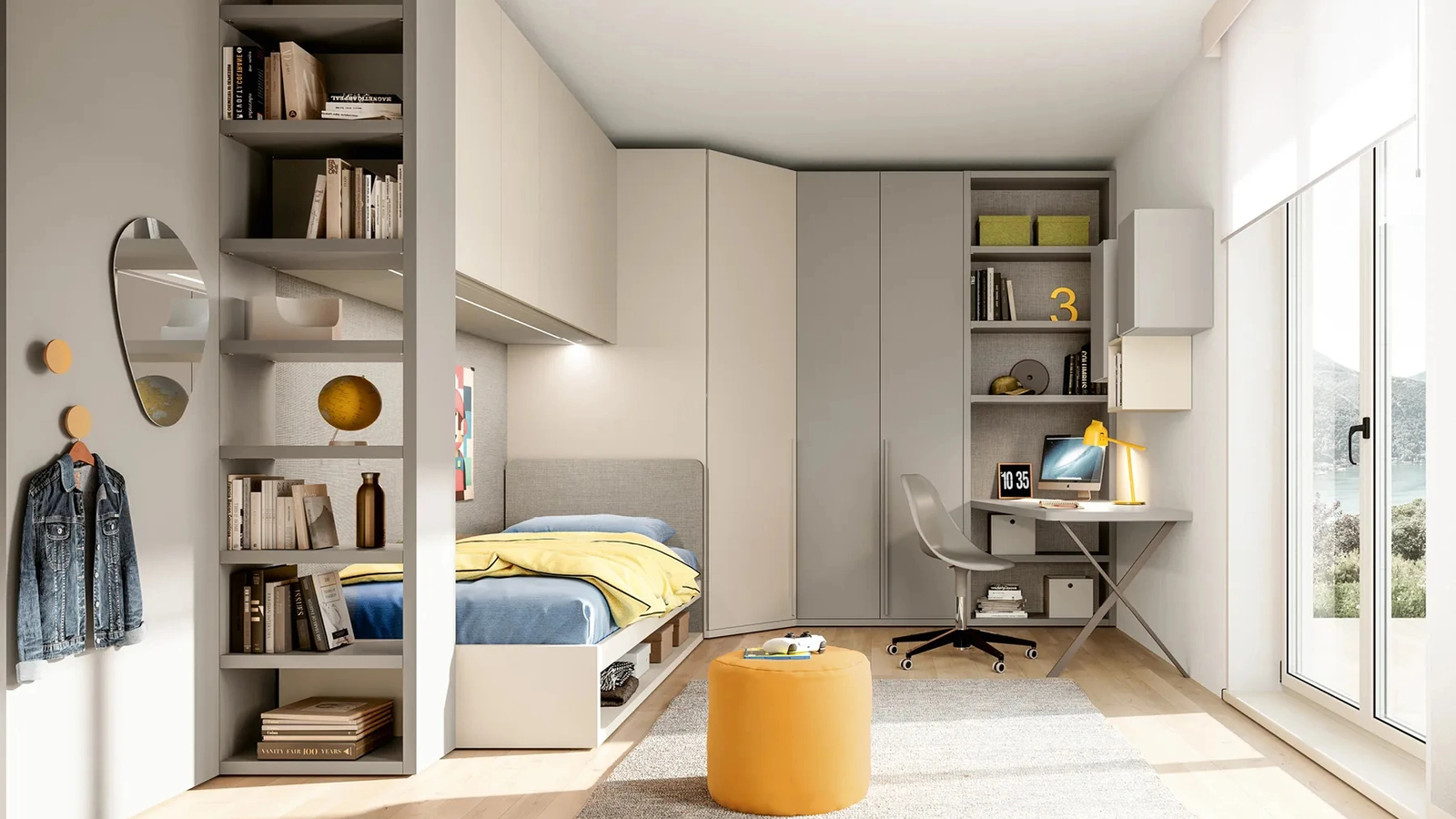 Cameretta a ponte Layout 02B di Doimo Cityline