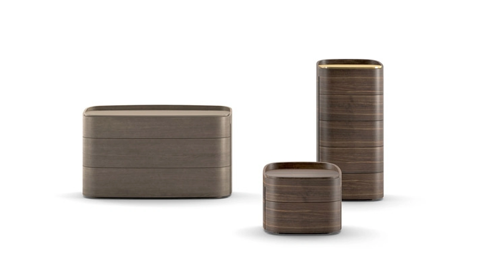 Gruppo Notte Babila in legno impiallacciato di Sangiacomo