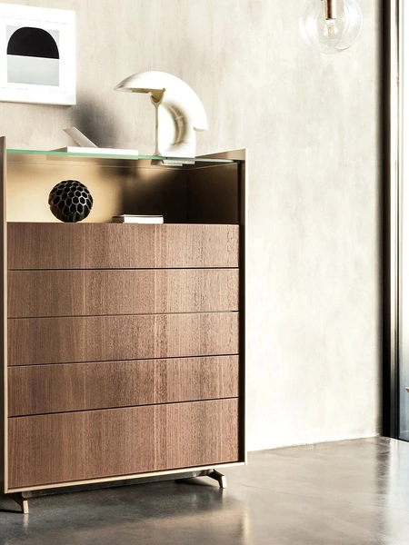 Cassettiera Cabaret Glass di Sangiacomo