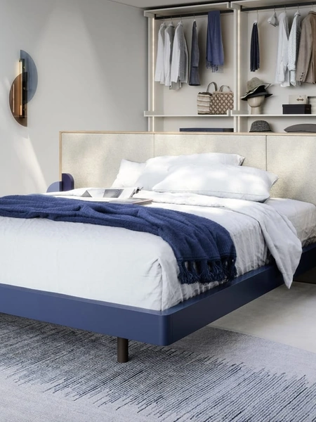 Comodino Circle in metallo laccato opaco di Novamobili