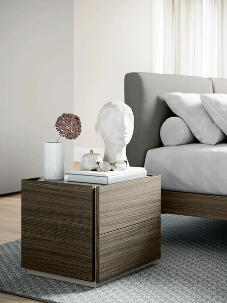 Comodino Free in nobilitato effetto legno di Dielle Modus