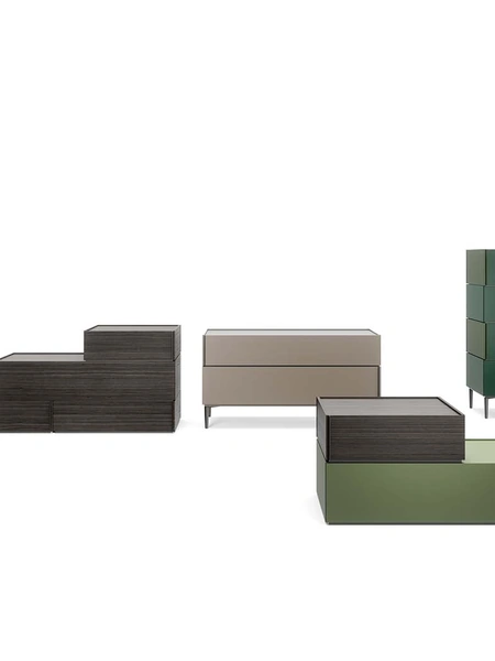 Gruppo Notte Giro Giro System in laccato o melaminico di Novamobili