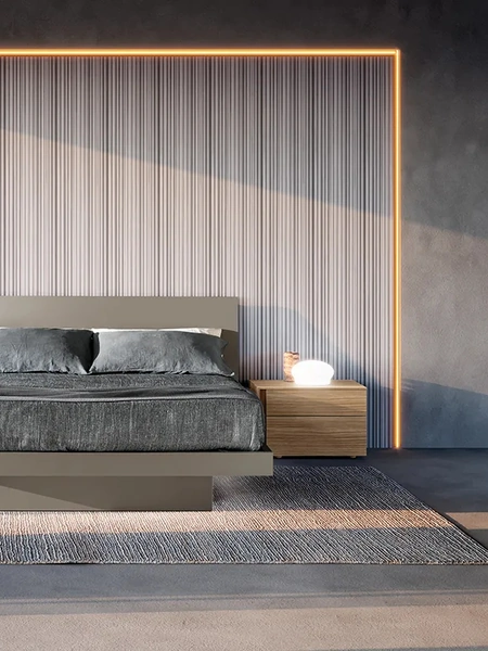 Gruppo Notte Groove in nobilitato effetto legno di Adok