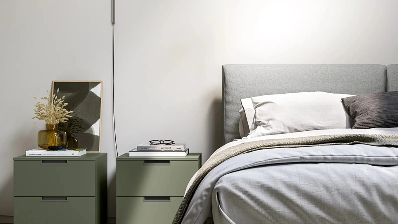 Comodino Logic laccato opaco di Dielle Modus