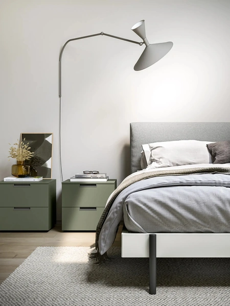 Comodino Logic laccato opaco di Dielle Modus