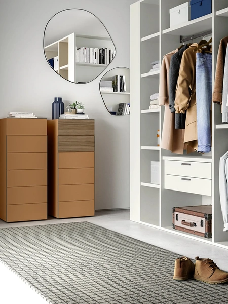 Cassettiera Slim in laccato opaco e melaminico di Dielle Modus